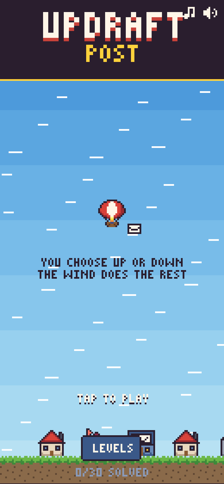 Updraft Post title screen